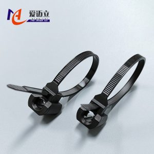 Bolt-type fixed buckle nylon cable tie stud cable tie multi-specification automotive cable tie stud cable tie