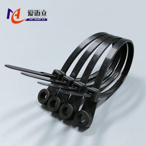 Manufacturers supply fixed head cable management locking seat clip cable tie nylon cable ties screw hole fixed head tie