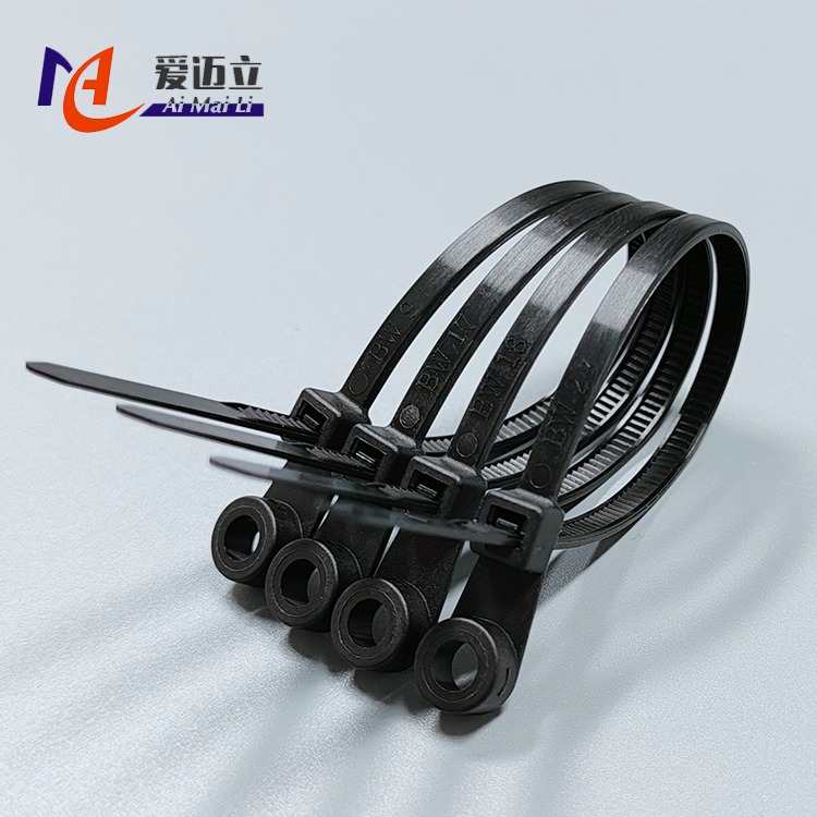 Manufacturers supply fixed head cable management locking seat clip cable tie nylon cable ties screw hole fixed head tie