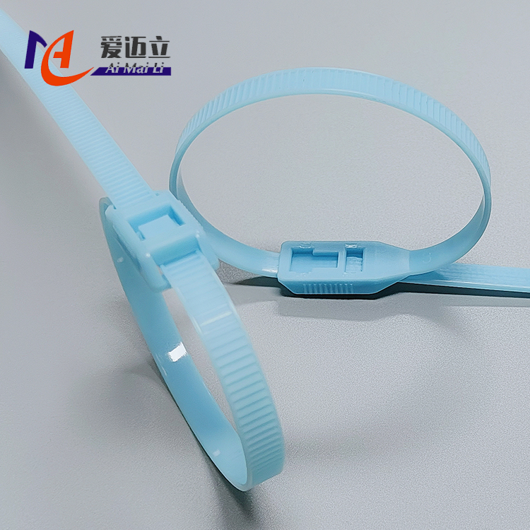 Flat head environmentally friendly car naughty castle cable management belt plastic binding belt cable data cable storage nylon cable tie