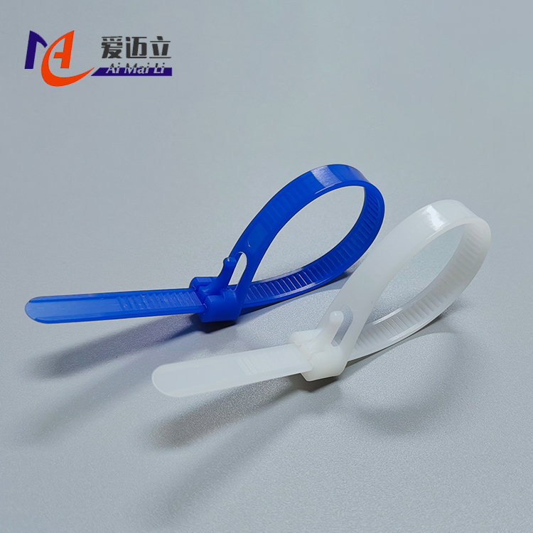 Retractable snap-button nylon cable tie plastic cable tie - Image 3
