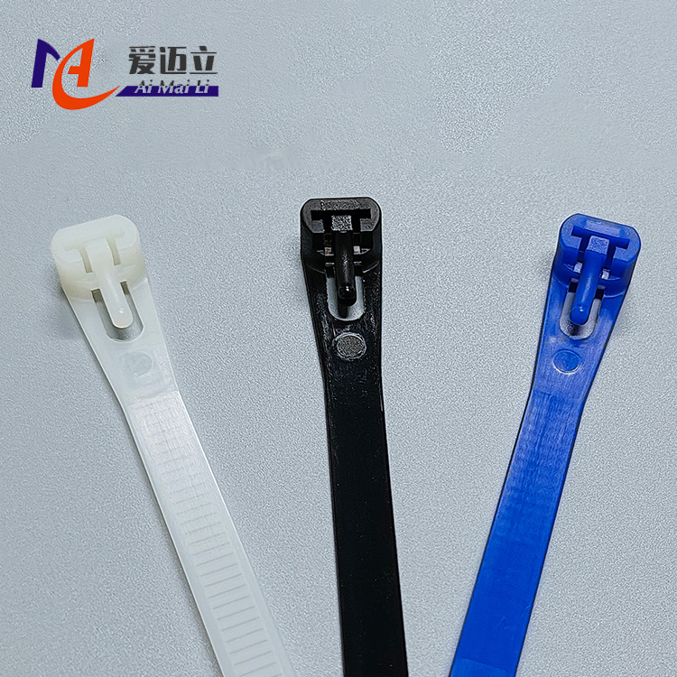 Retractable snap-button nylon cable tie plastic cable tie - Image 4
