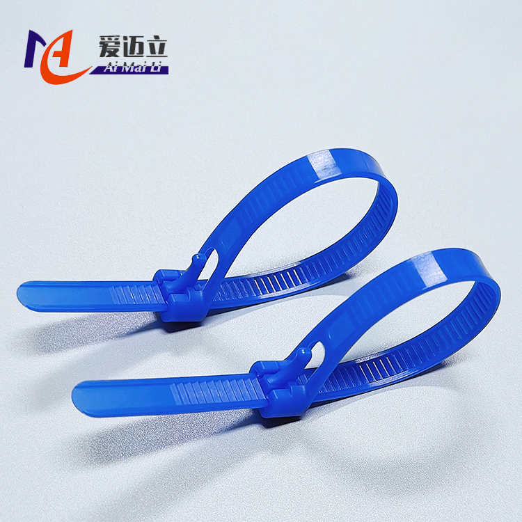 Retractable snap-button nylon cable tie plastic cable tie - Image 2