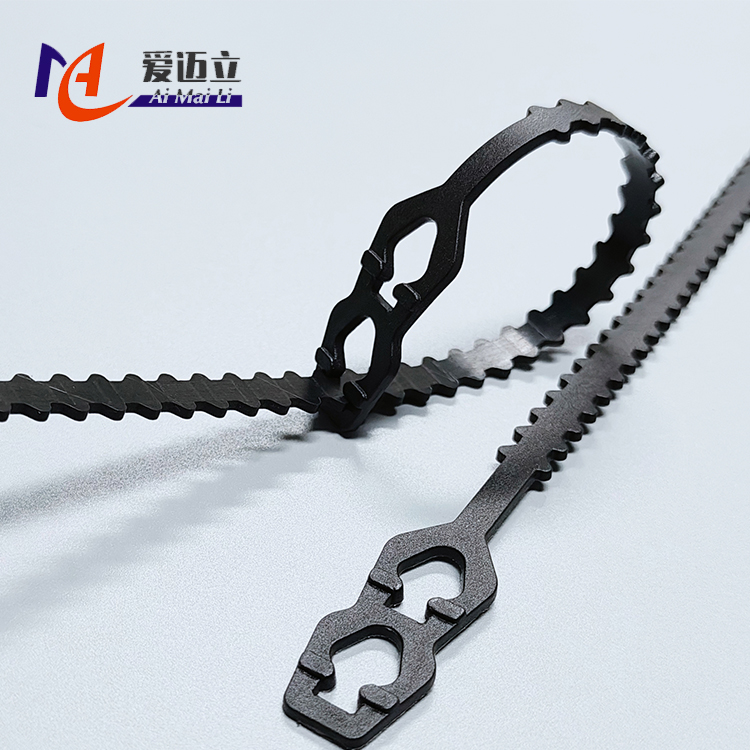High temperature resistant fishbone cable ties, fire retardant combed wire hook and loop fishbone cable ties - Image 4